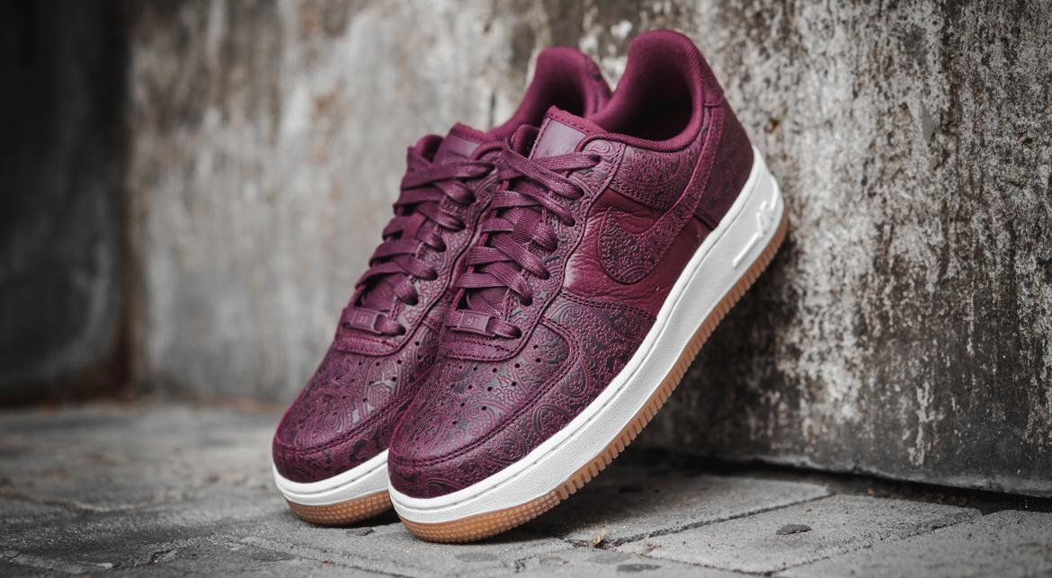 Nike Wmns Air Force 1 07 Prm Ess Night Maroon 860532 600 AFEW STORE